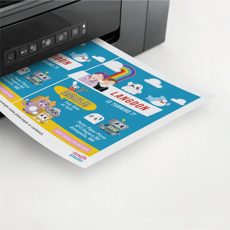 LankyBox Birthday Invitation Justin Adam Party Printable LankyBox Digital Invite 1