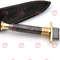 Full Damascus Steel Commando Knife  Pattern Welded Steel Full Tang Replica JSOC Dagger Leather Shea 1