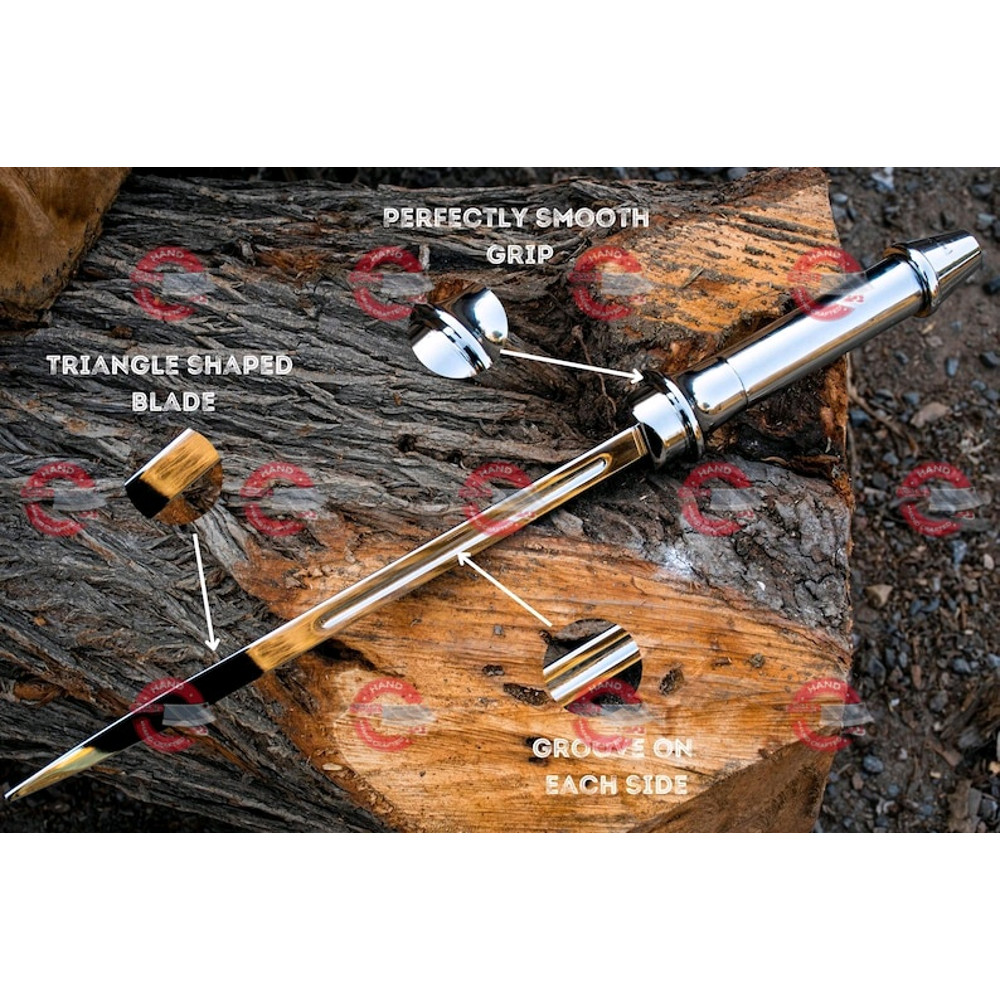 Angel Blade Full Metal With Stand Super Natural Prop Replica Cosplay Viking Sword Christmas Gifts F 1