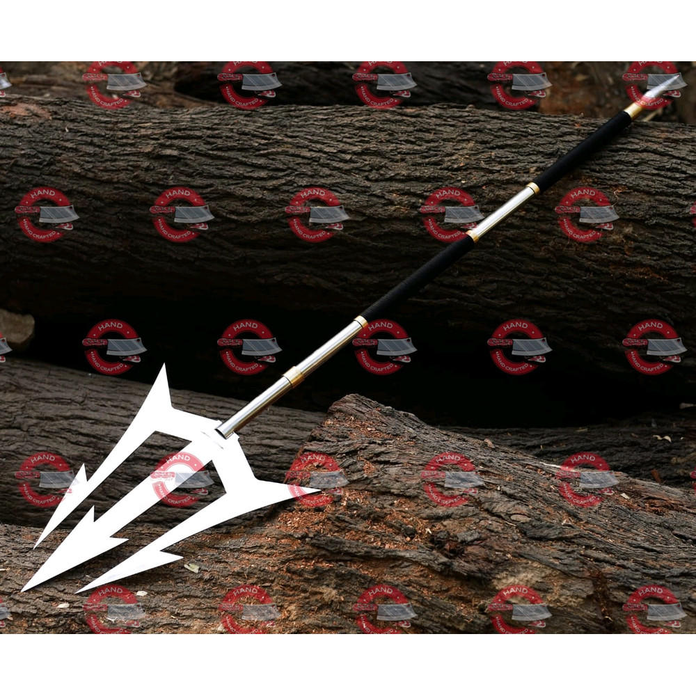 Custom Aquamans TRIDENT Handmade 62 Inches Trident Hand Forged Arrow Three Arrow Blade Trident Be 4