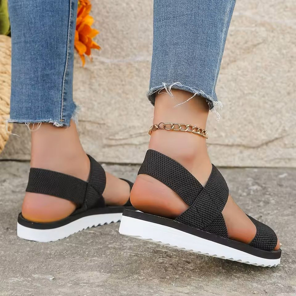 Womens Flat Shoelace Sandals Comfortable Anti Slip Sole With Fashion Forward Street Style Look 4