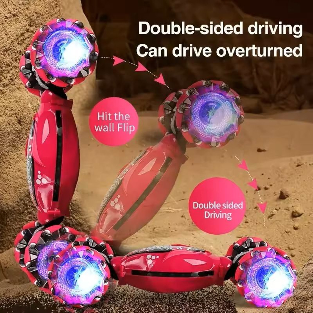 4WD GestureControlled Stunt Drift Car LED Twist Deformation RC Toy For Kids 1
