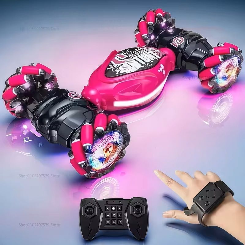 4WD GestureControlled Stunt Drift Car LED Twist Deformation RC Toy For Kids 7