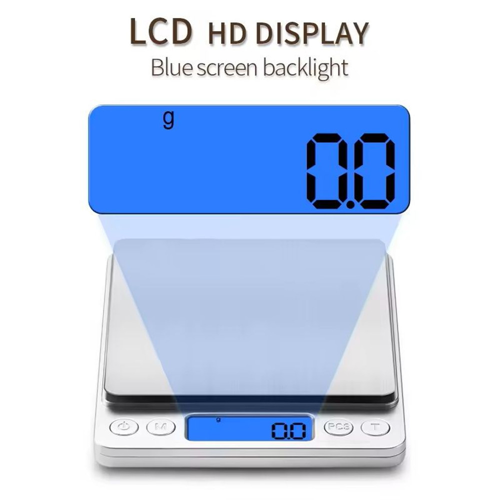 Precision Digital Kitchen And Jewelry Scale Portable 500g001g Or 3kg01g Electronic Scale For Food 5