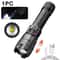 HighLumen Tactical LED Flashlight Rechargeable Zoom Torch With USB Charging Display For Camping H 4