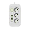 Smart EU Power Strip With USB TypeC 2M Extension Cord With 3 Outlets 4 USB Ports And Surge Protec 4