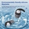 ThreeLayer Silicone Noise Cancelling Earplugs Waterproof Reusable Mute Plugs For Sleep Swimming T 10