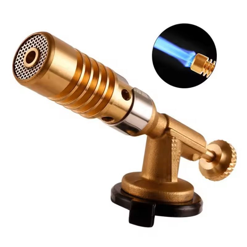 HighTemperature Brass Gas Welding Torch  Portable Blowtorch For Soldering Brazing  Plumbing Work 2