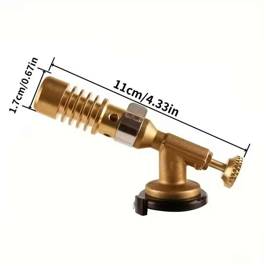HighTemperature Brass Gas Welding Torch  Portable Blowtorch For Soldering Brazing  Plumbing Work 3