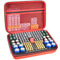 Battery Storage Organizer Case With Tester Compact Battery Holder For AA AAA C D 9V Button Cells 4