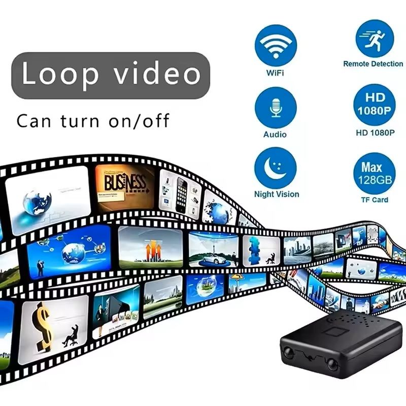 Mini 4K WiFi Security Camera Portable Night Vision Home Monitor With Waterproof Protection 9