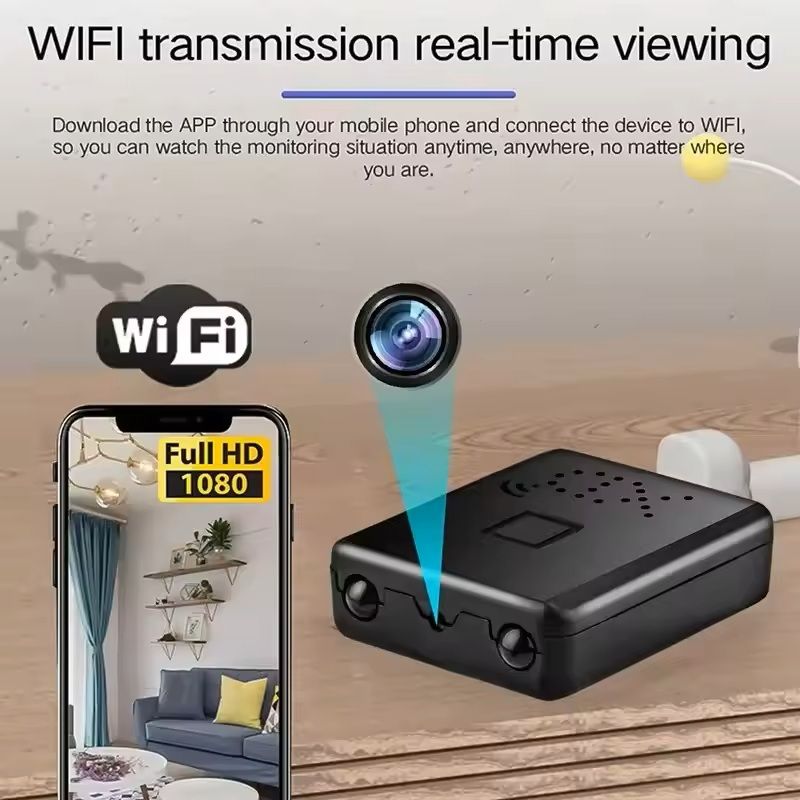 Mini 4K WiFi Security Camera Portable Night Vision Home Monitor With Waterproof Protection 8