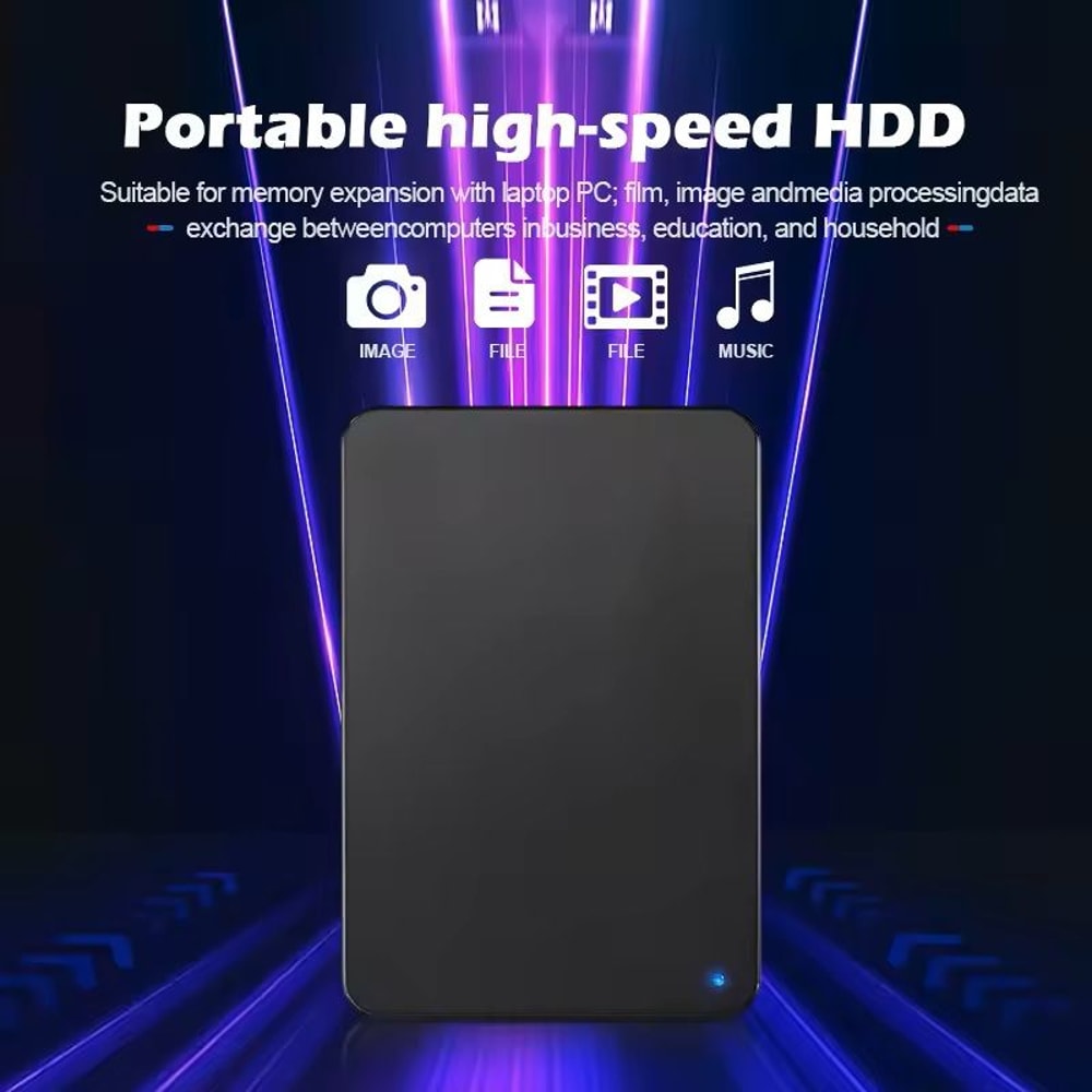 UltraSlim USB 30 Portable External Hard Drive HighSpeed Storage For PC Mac PS4 More 0