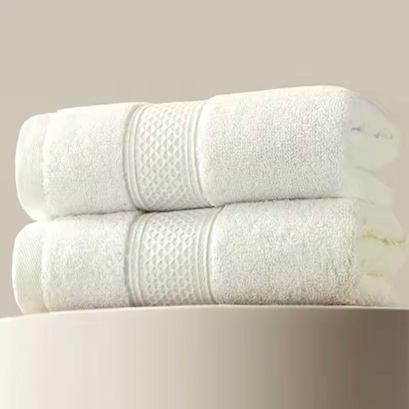 Plush Cotton Bath Towel Set UltraAbsorbent Soft And NonShedding 2Pack 5