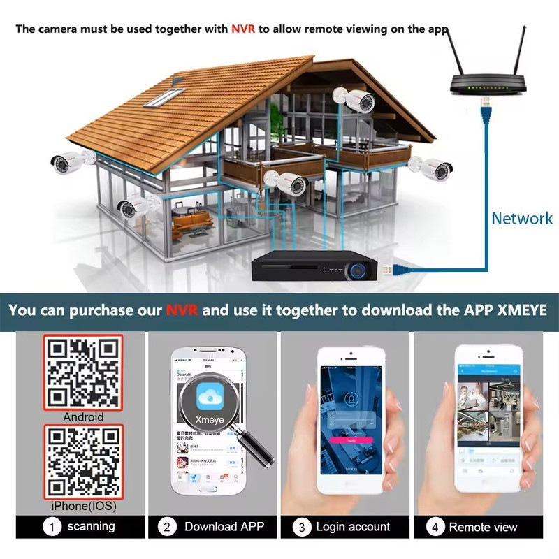 4K PoE Bullet Security Camera With Night Vision And Audio  8MP IP66 Waterproof 3