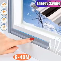 40m self-adhesive acoustic foam weather seal strip – soundproof & draft-proof for doors and windows