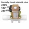 Plastic Electric Solenoid Valve 12 34 Normally Closed Magnetic WaterAir Pressure Controller 12V24 0