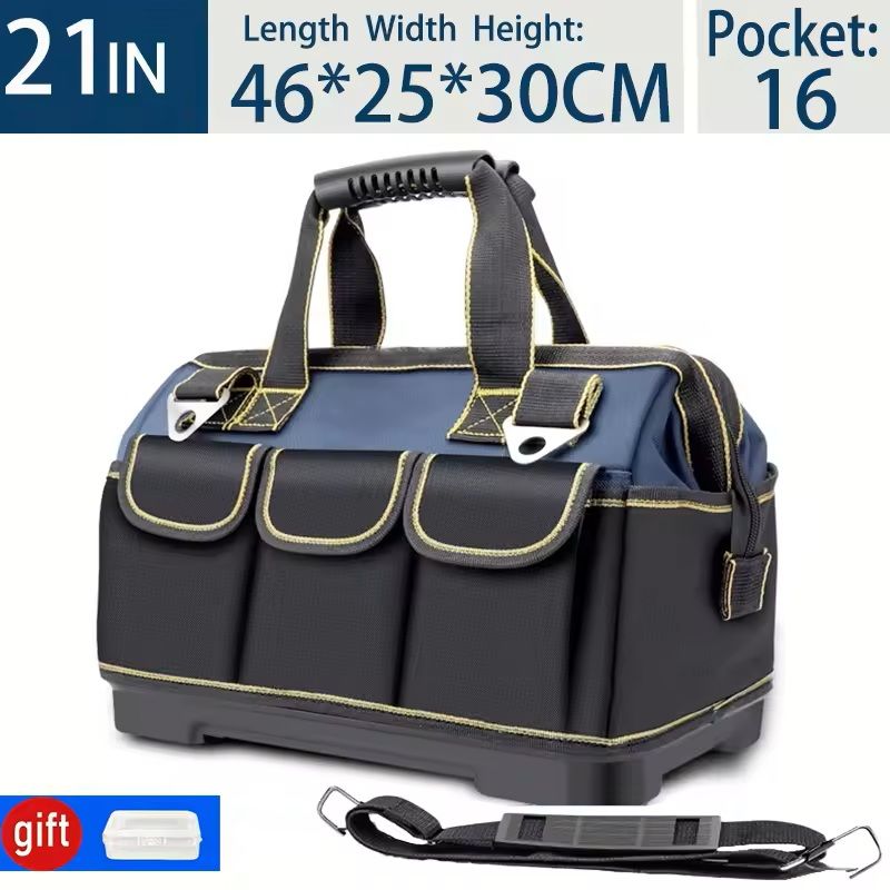 23Inch Waterproof HeavyDuty Tool Bag  Large Capacity MultiPocket Organizer For Electricians And Con