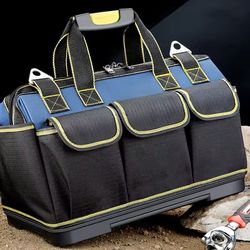 23-inch waterproof heavy-duty tool bag – large capacity multi-pocket organizer for electricians and contractors