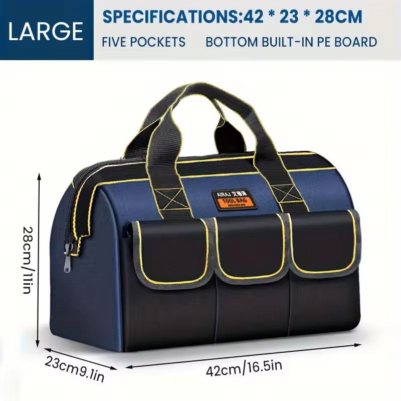 1680D Oxford Electrician Tool Bag  Waterproof WearResistant HighCapacity Organizer 11