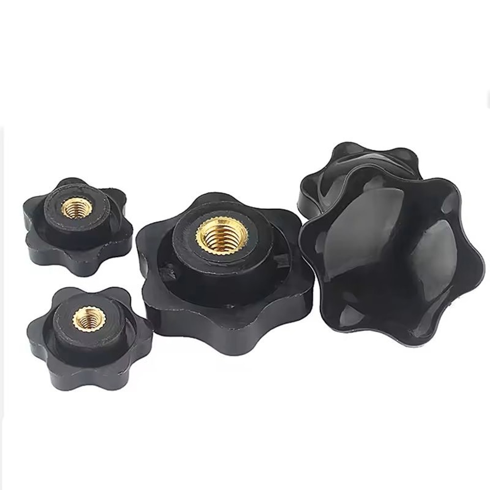 105 PCS M5M10 Star Knob Thumb Nuts Durable Manual Clamping Handles For Machinery DIY Projects 2