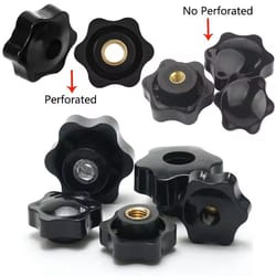 10/5 pcs m5–m10 star knob thumb nuts – durable manual clamping handles for machinery & diy projects