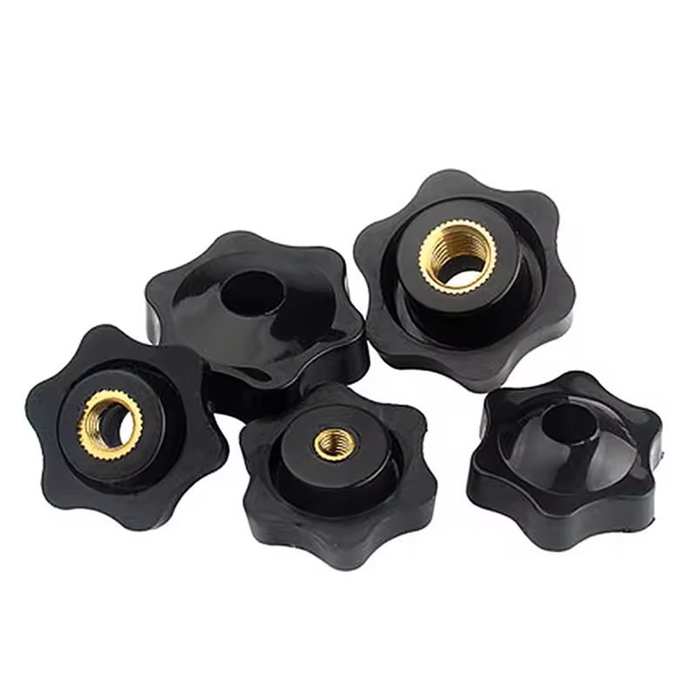 105 PCS M5M10 Star Knob Thumb Nuts Durable Manual Clamping Handles For Machinery DIY Projects 5