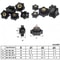 105 PCS M5M10 Star Knob Thumb Nuts Durable Manual Clamping Handles For Machinery DIY Projects 7