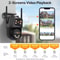 6K 9MP WiFi Outdoor PTZ Security Camera Triple Lens Dual Screen 8x Zoom AI Motion Tracking 4