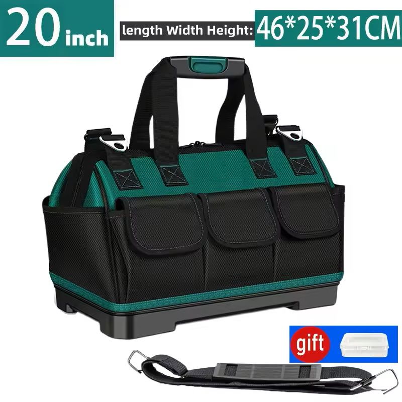 23 Inch Heavy Duty Electrician Tool Bag With Waterproof WearResistant 1680D Oxford Construction 9
