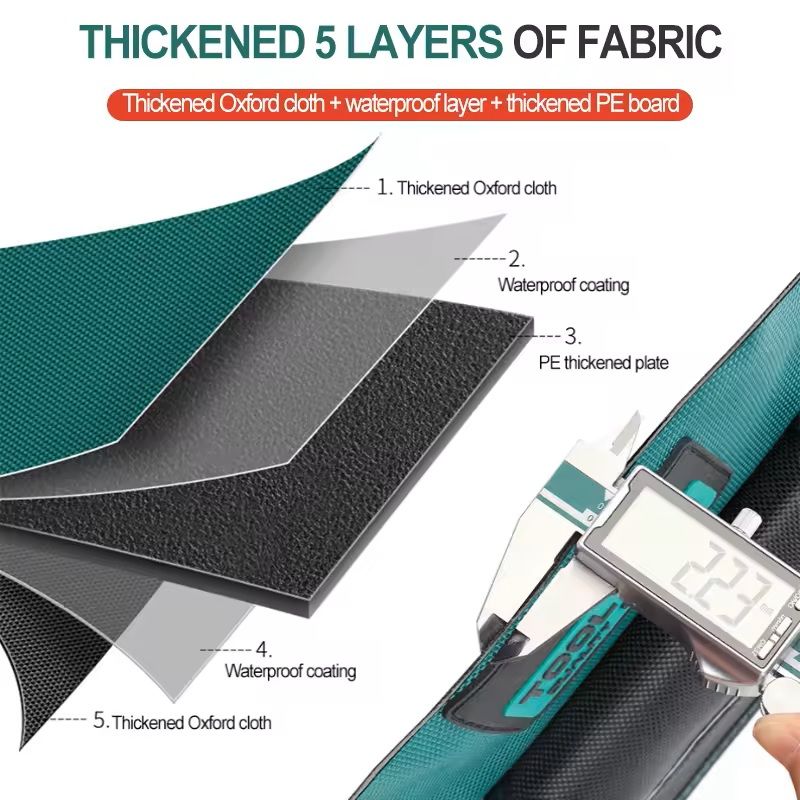 23 Inch Heavy Duty Electrician Tool Bag With Waterproof WearResistant 1680D Oxford Construction 4