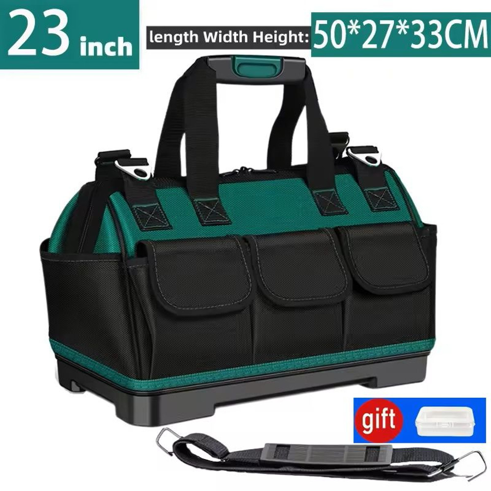 23 Inch Heavy Duty Electrician Tool Bag With Waterproof WearResistant 1680D Oxford Construction 13