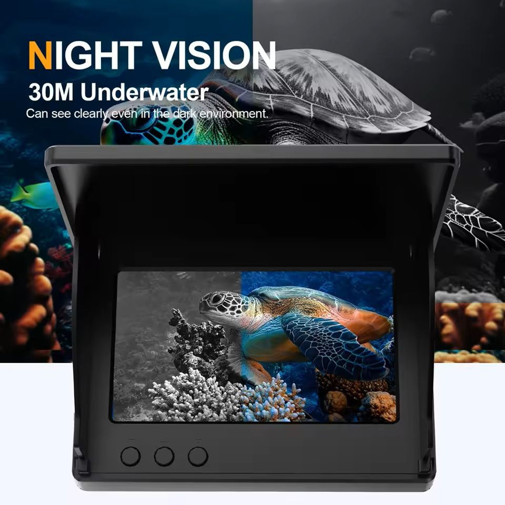Portable 43 Underwater Fishing Camera With 1080P Night Vision 1