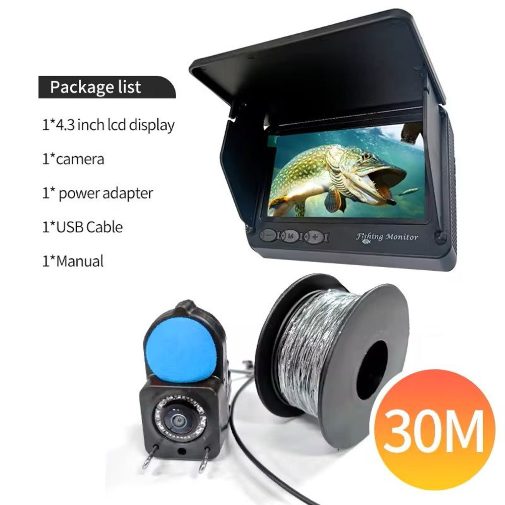 Portable 43 Underwater Fishing Camera With 1080P Night Vision 10