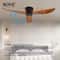 Ultra Thin Low Profile DC Ceiling Fan With Remote Control 17cm White Flush Mount No Light 2