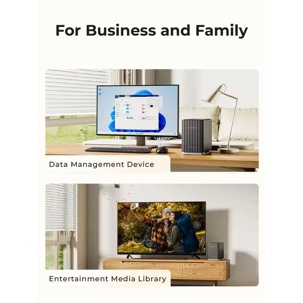 Dual Bay Hard Drive Docking Station With Type C For 35 Inch HDD Storage Backup 0