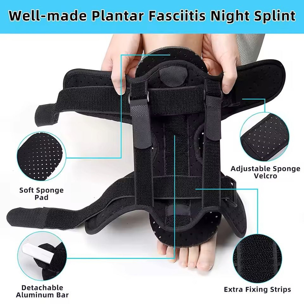 Adjustable Night Foot Brace For Pain Relief 6