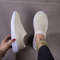 Womens Breathable Knit Sneakers Lightweight Lace Up Outdoor Mesh Shoes 3