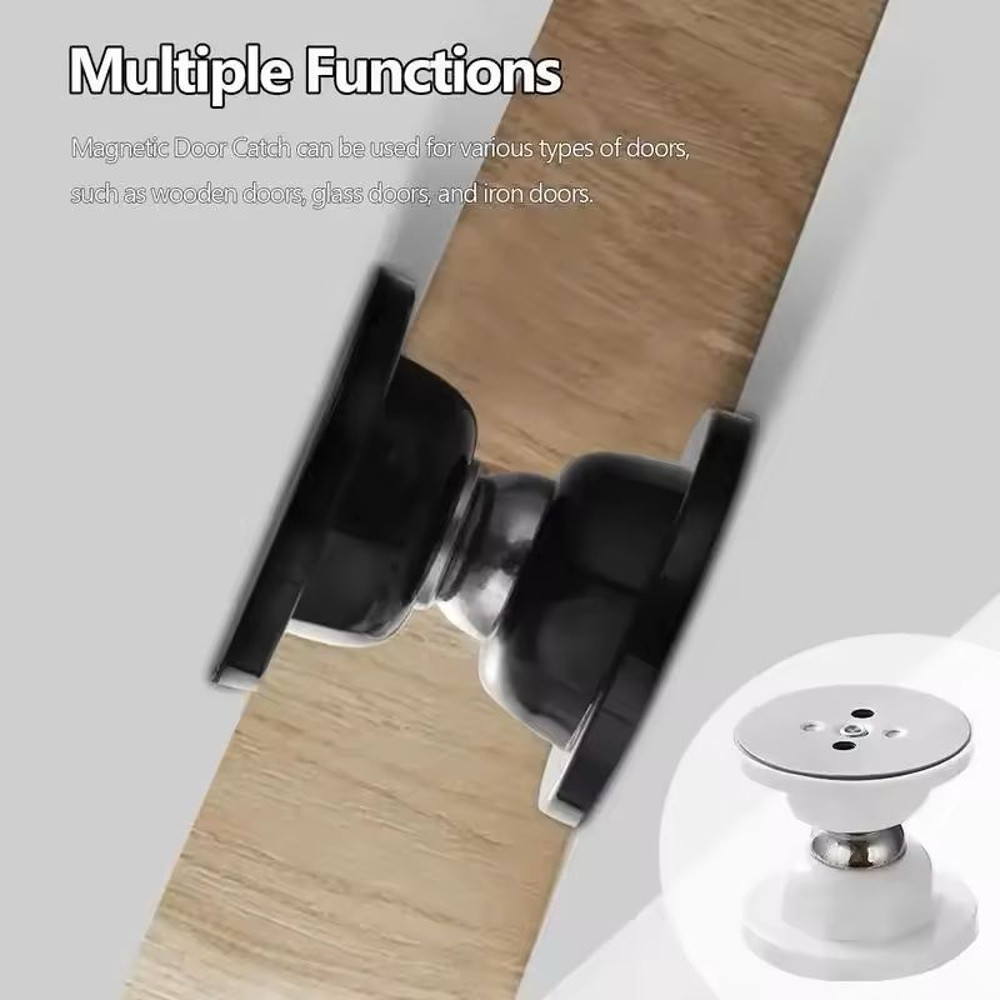Magnetic Stainless Steel Door Stopper  Windproof NoPunch Door Holder 5