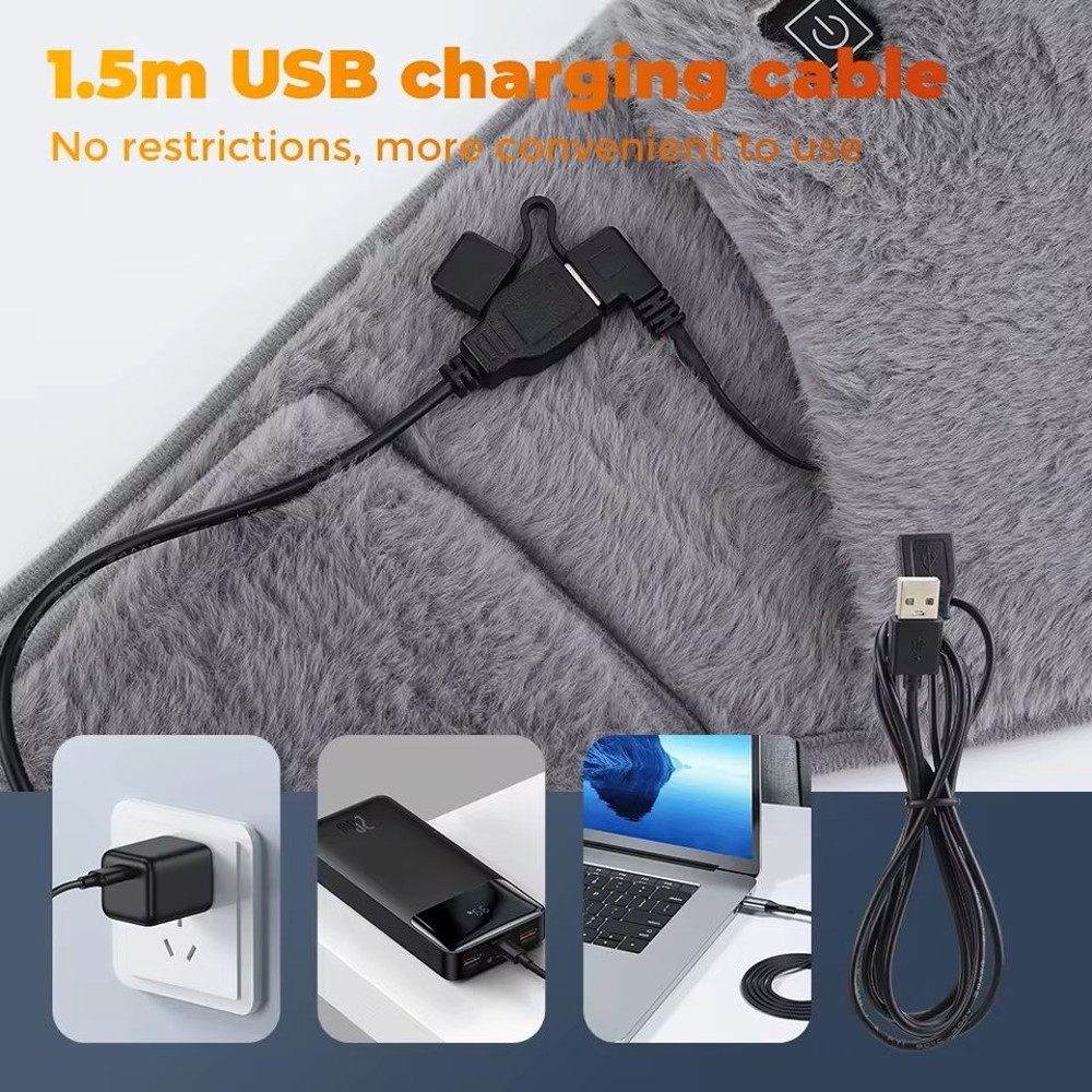 Electric Graphene Heating Pad With 3 Levels USB Rechargeable Abdominal Warmer For Hand And Waist 7
