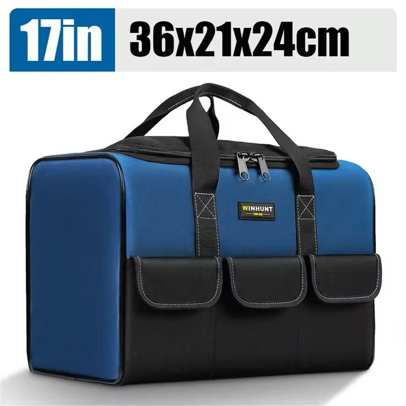 Square Tool Bag Large Capacity Waterproof Organizer With Multi Pockets For Electrician Tools 2