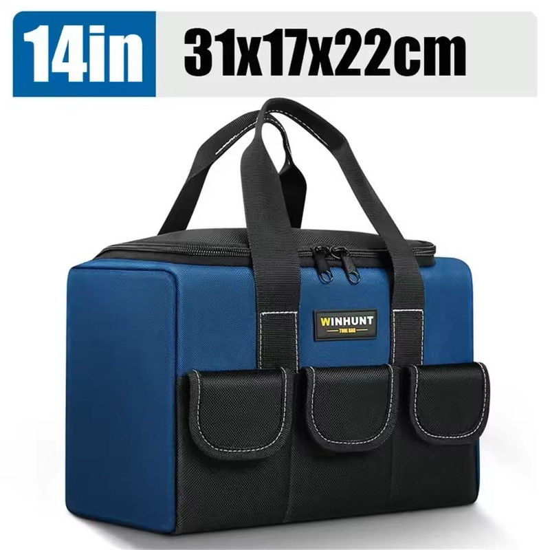 Square Tool Bag Large Capacity Waterproof Organizer With Multi Pockets For Electrician Tools 6