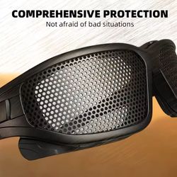 steelmesh tactical goggles – anti-impact military-grade eye protection for airsoft, paintball & hunting