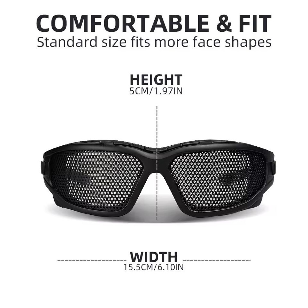 SteelMesh Tactical Goggles  AntiImpact MilitaryGrade Eye Protection For Airsoft Paintball  Hunting 1
