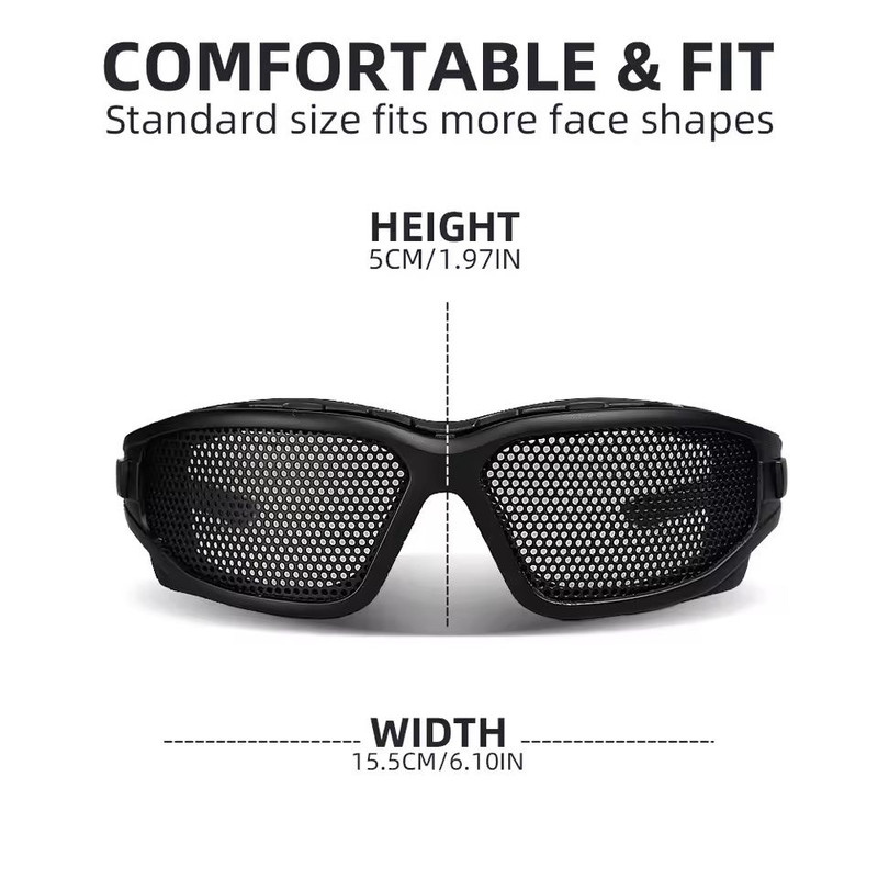 SteelMesh Tactical Goggles  AntiImpact MilitaryGrade Eye Protection For Airsoft Paintball  Hunting 1