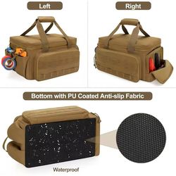 heavy duty tactical tool bag 14 inch portable organizer with non slip base