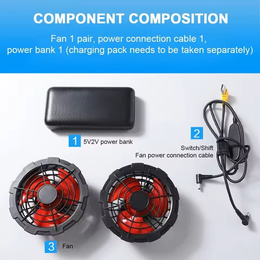 BreezeGuard Wearable Cooling Fan Vest Stay Cool Anywhere Anytime 0