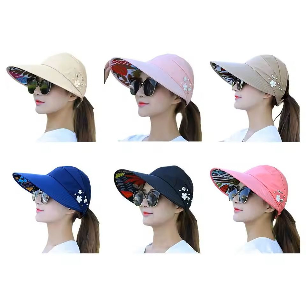 Foldable Wide Brim Sun Hat For Women With UV Protection 2