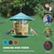 Automatic Hanging Bird Feeder With MultiHole Dispenser For Outdoor Use 0
