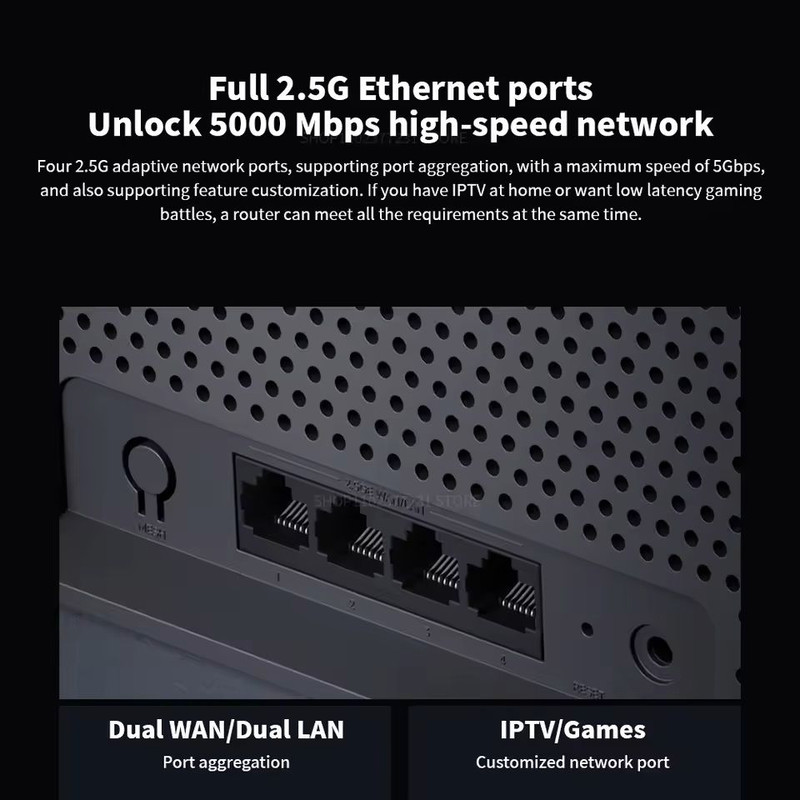 WiFi 7 Router With 25G Ethernet And 6500Mbps Speed 2